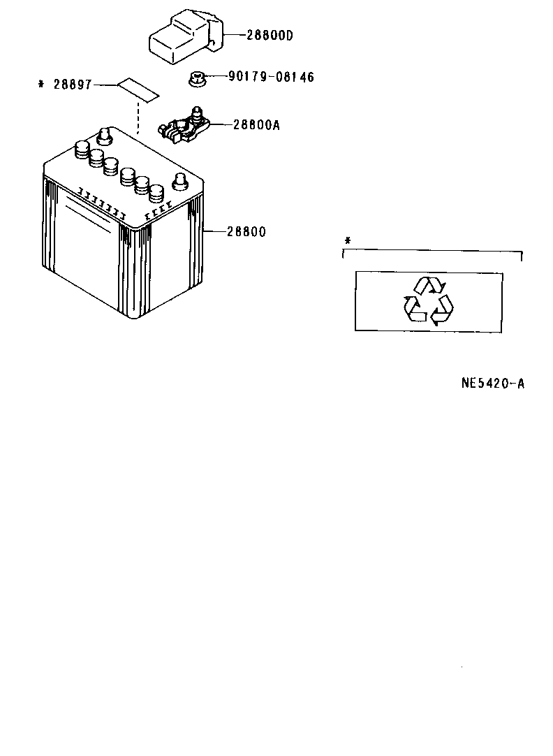 28800-04020 BATTERY product image