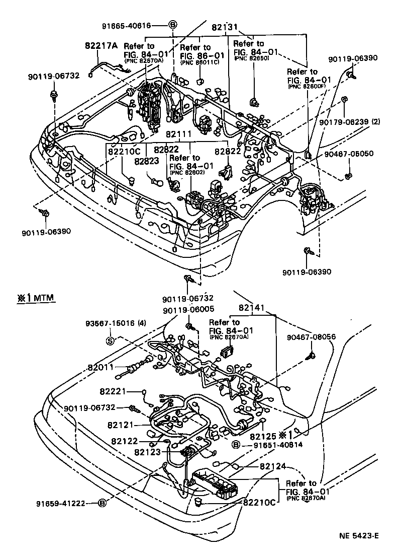 82122-22150 WIRE, ENGINE, NO.2 product image