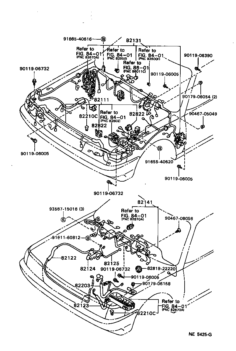 82122-22150 WIRE, ENGINE, NO.2 product image