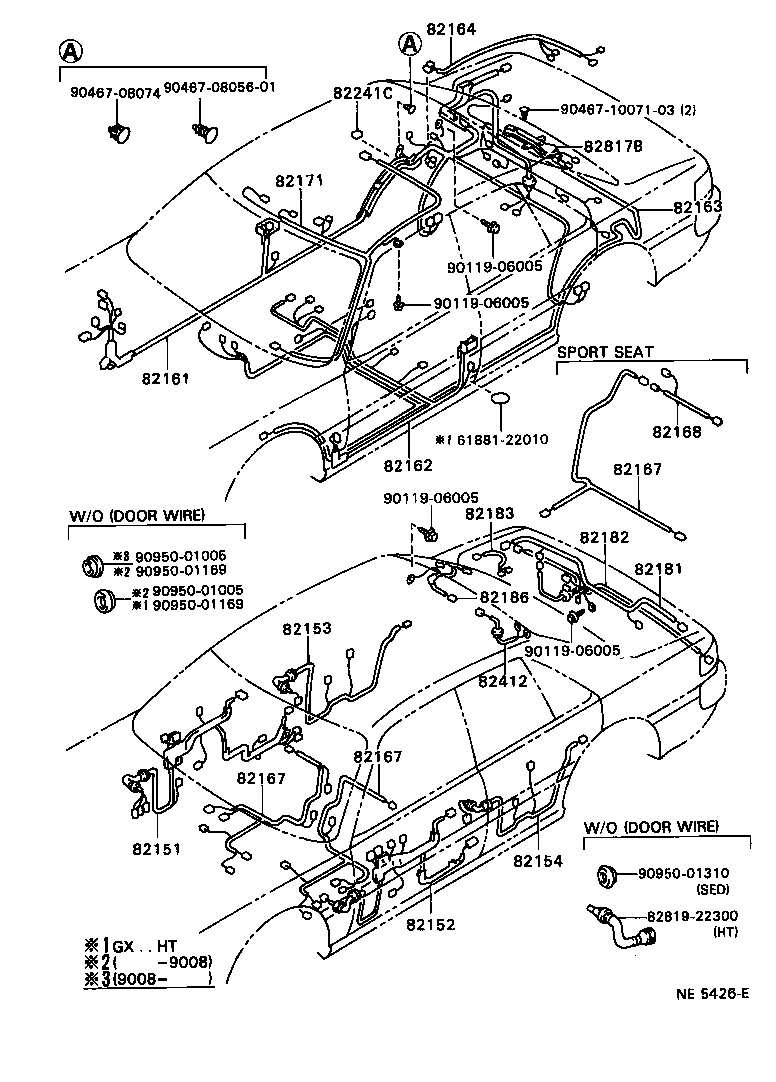 82122-22150 WIRE, ENGINE, NO.2 product image