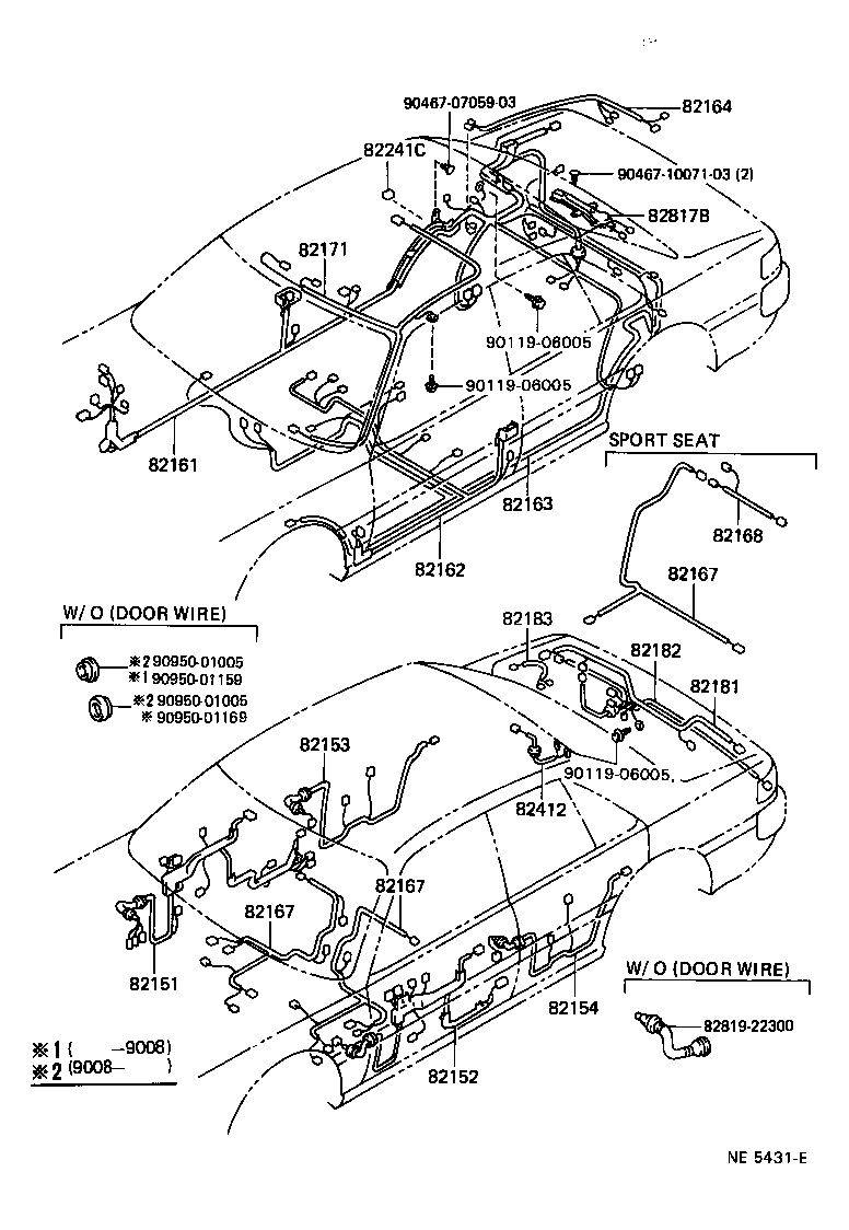 82817-22870 PROTECTOR, WIRING HARNESS, NO.1 product image