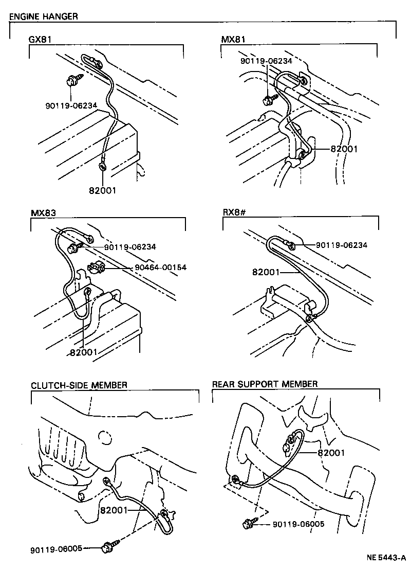 82151-22350 WIRE, FRONT DOOR, RH product image