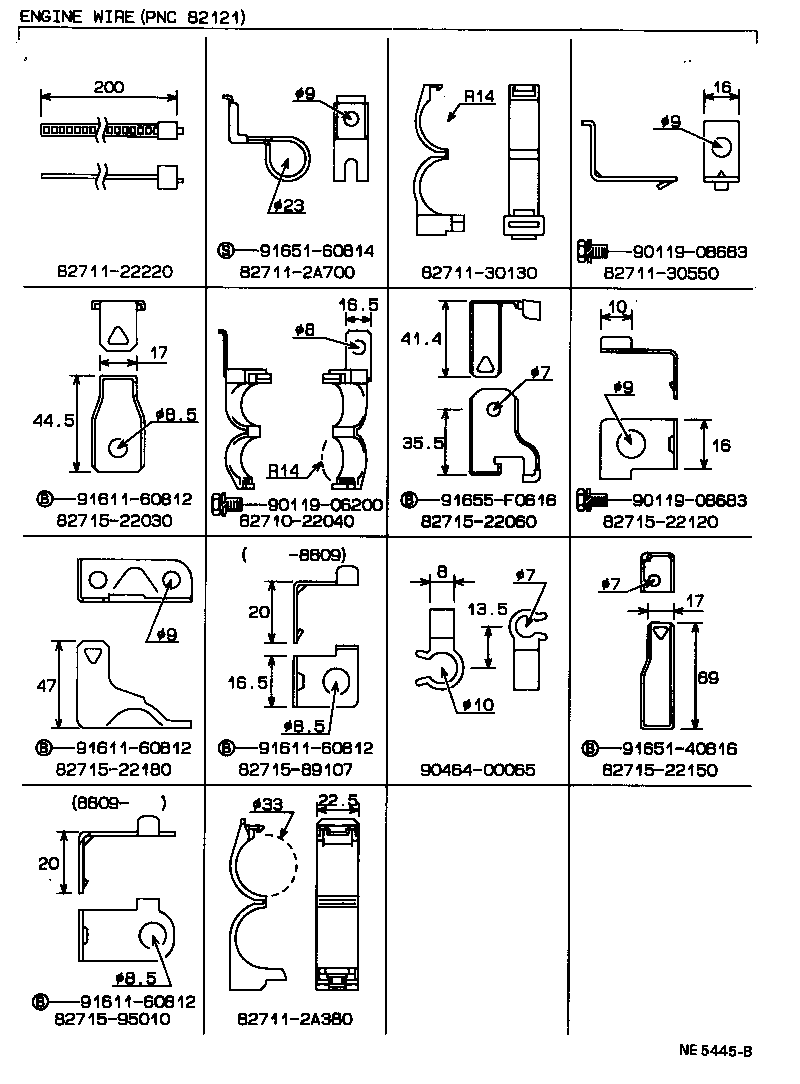 82151-22350 WIRE, FRONT DOOR, RH product image