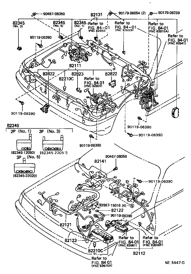 Toyota 82161-22720 WIRE, FLOOR