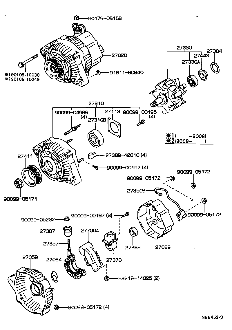 90099-52105 CONDENSER, ALTERNATOR product image
