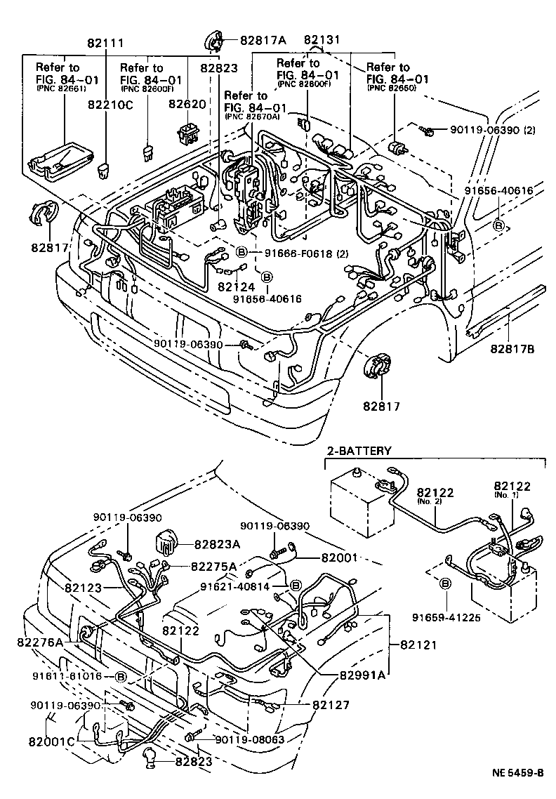 82122-35101 WIRE, ENGINE, NO.2 product image