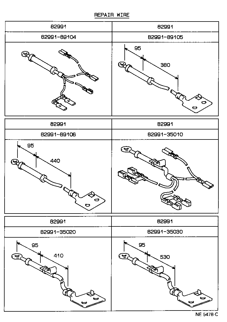 82122-35250 WIRE, ENGINE, NO.2 product image