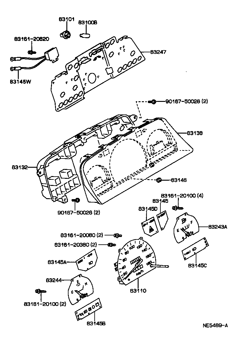 83189-89105 BRACKET, METER product image