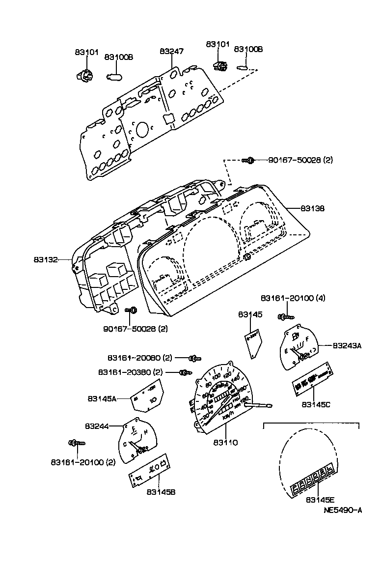 Toyota 83120-04040 BULB, COMBINATION METER, NO.1