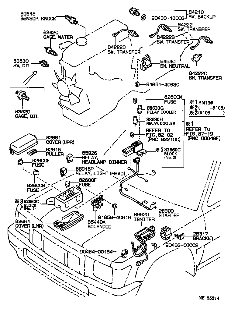 Toyota 82660-89131 BLOCK ASSY, RELAY